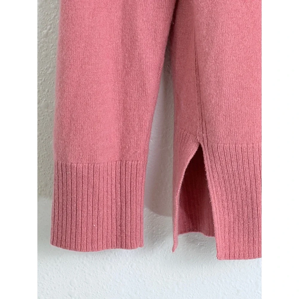 Tory Burch Pink Red Cherry Embroidered Crewneck Knit Sweater M